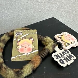 PopMart CRYBABY Wild Cute Camouflage Wristlet